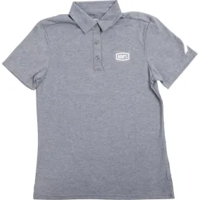 100% Women's Corpo Polo Shirt - Heather Gray