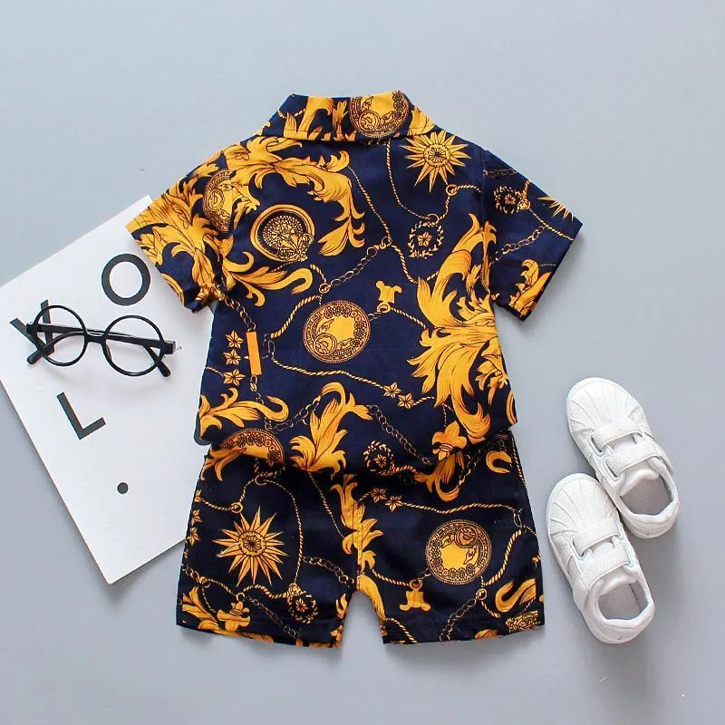 2-piece Short Sleeve Shirt & Shorts for Children Boy