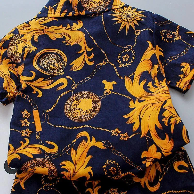 2-piece Short Sleeve Shirt & Shorts for Children Boy