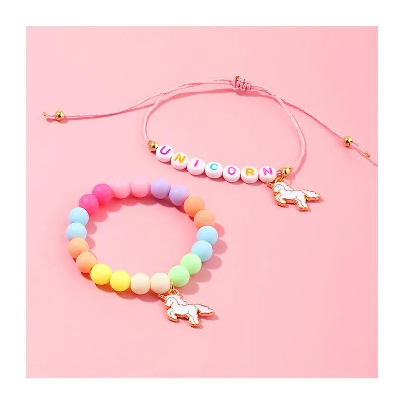 2-Pieces Resin Cute Children's bracelet