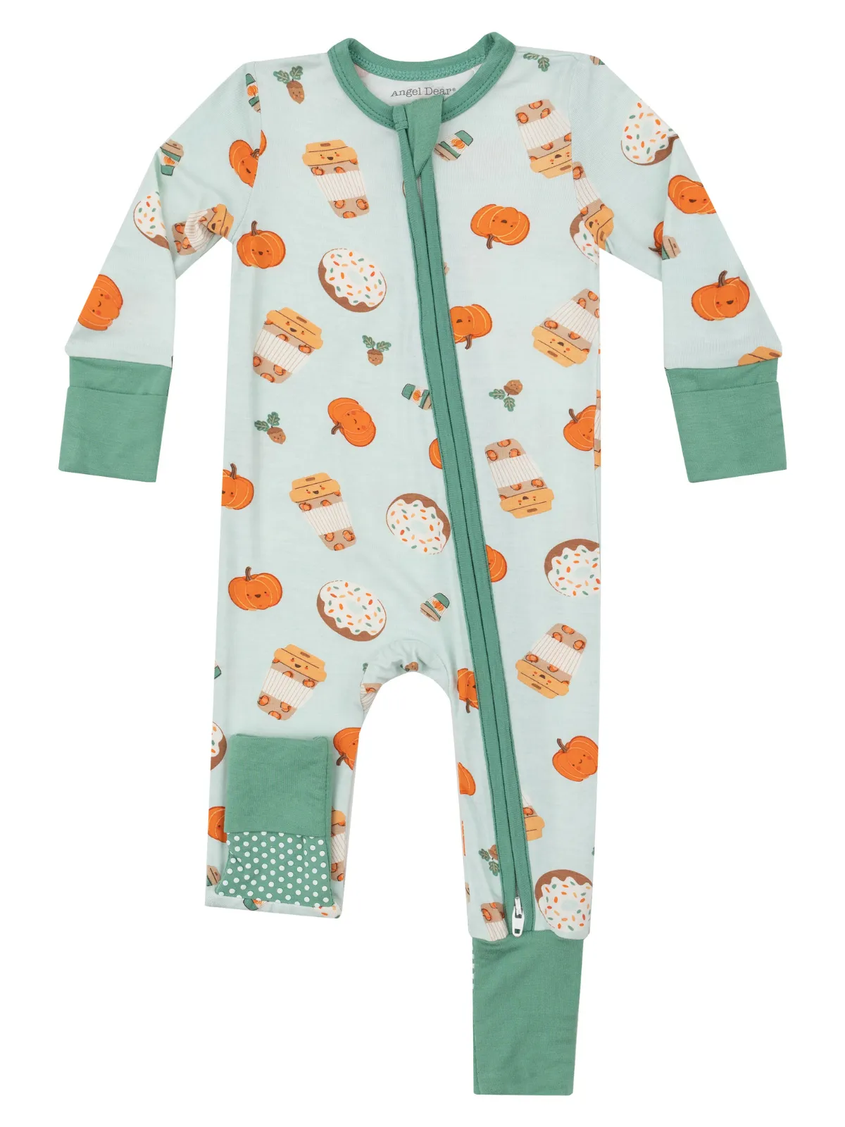 2-Way Zip Romper, Pumpkin Spice Latte