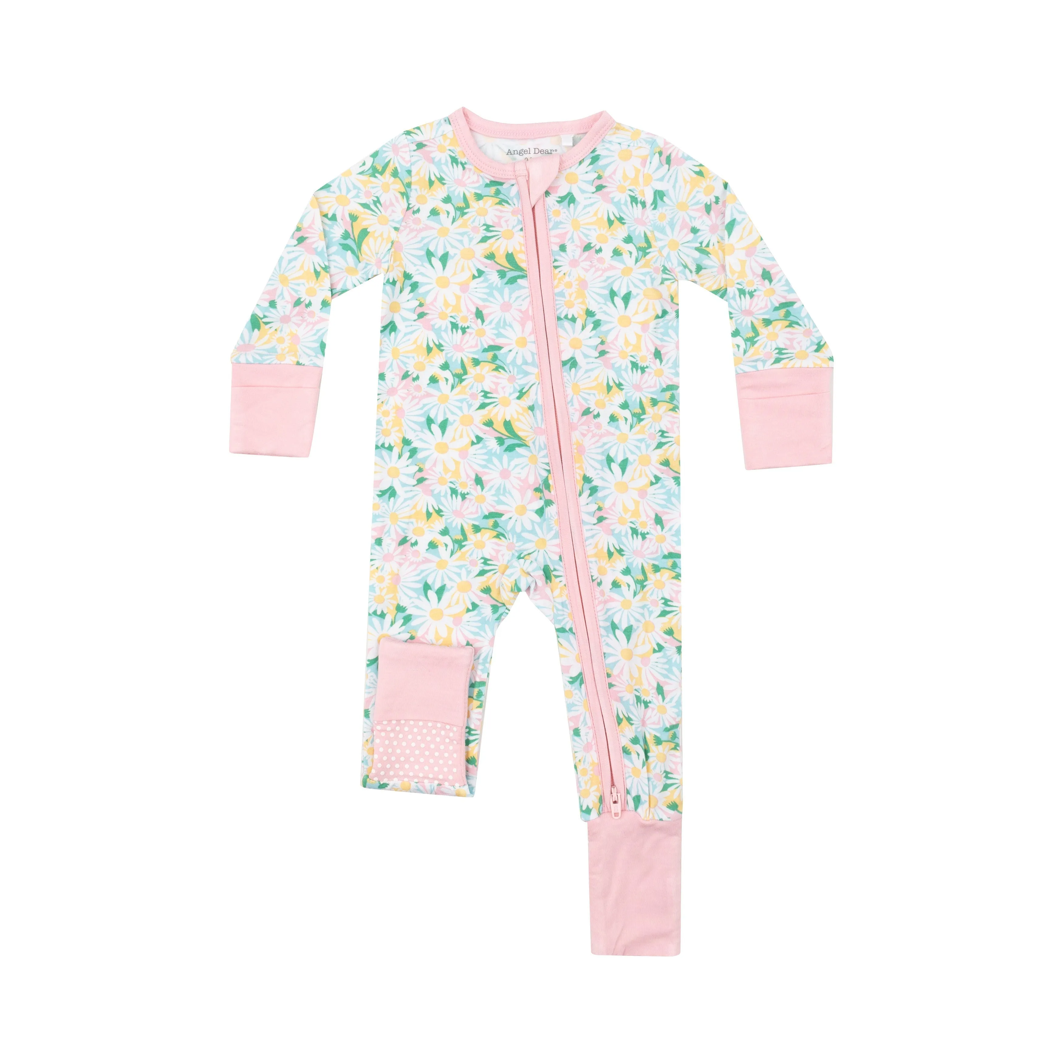 2 Way Zipper Romper - Color Fill Daisies