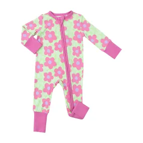 2 Way Zipper Romper - Daisy Pop