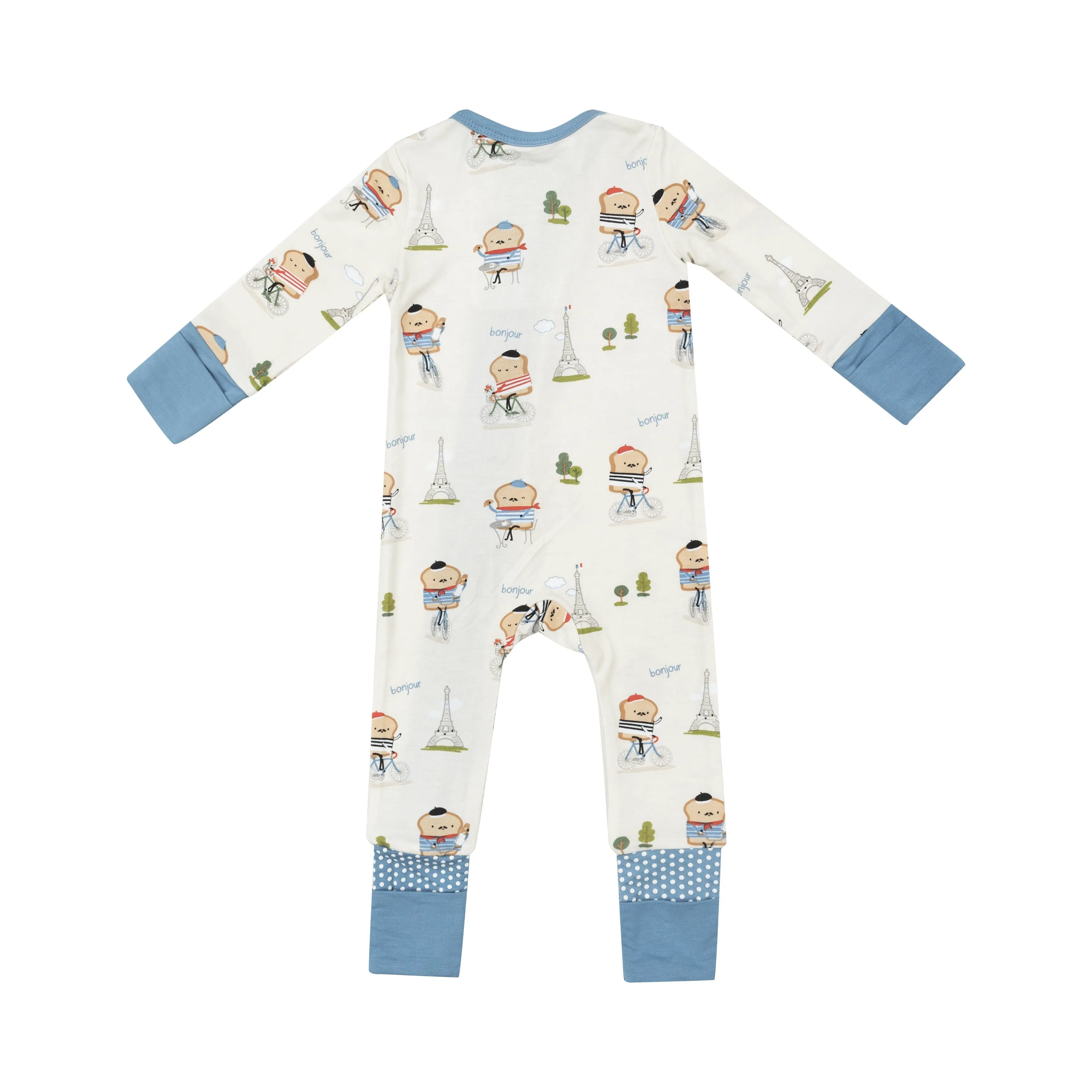 2 Way Zipper Romper - French Toast