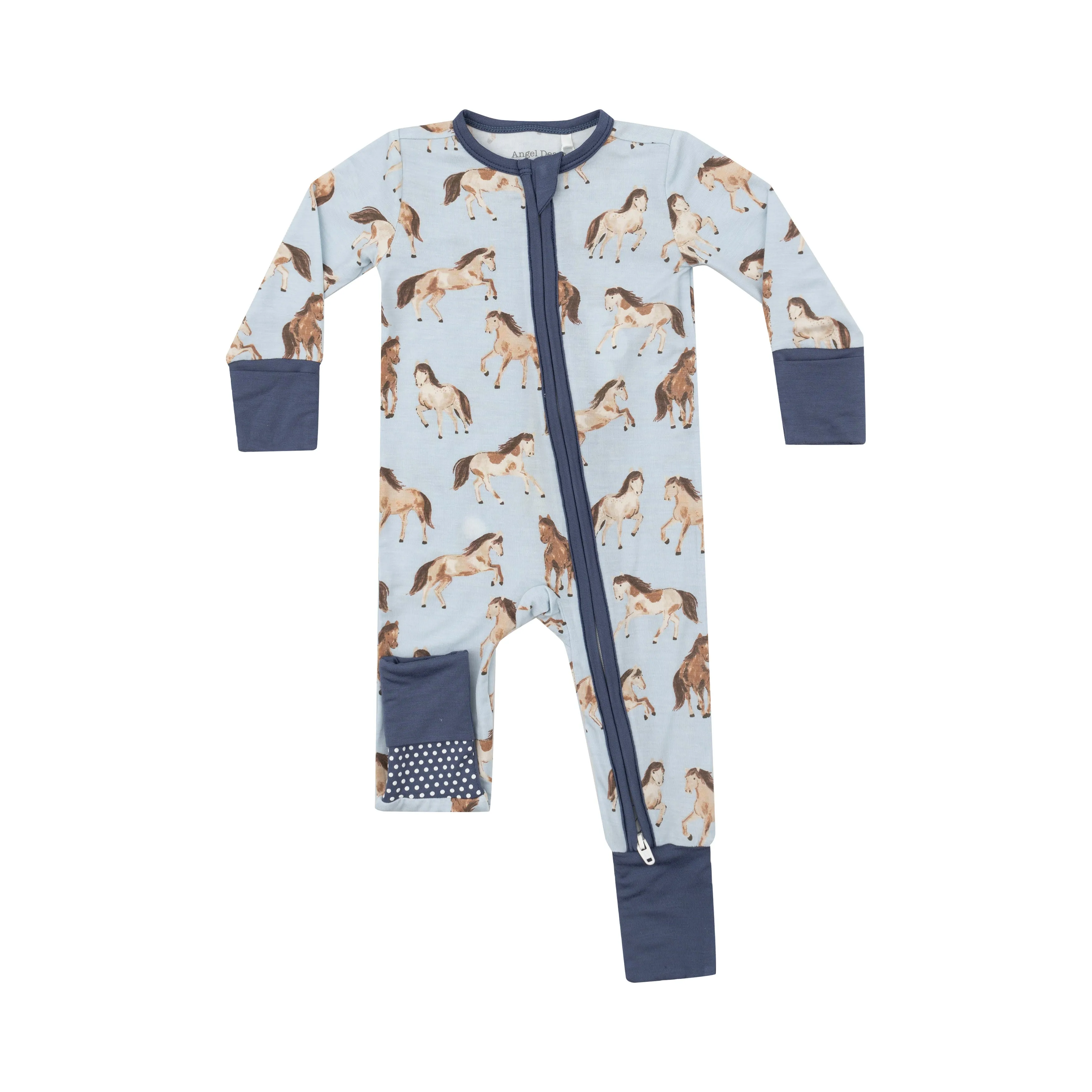 2 Way Zipper Romper - Horses