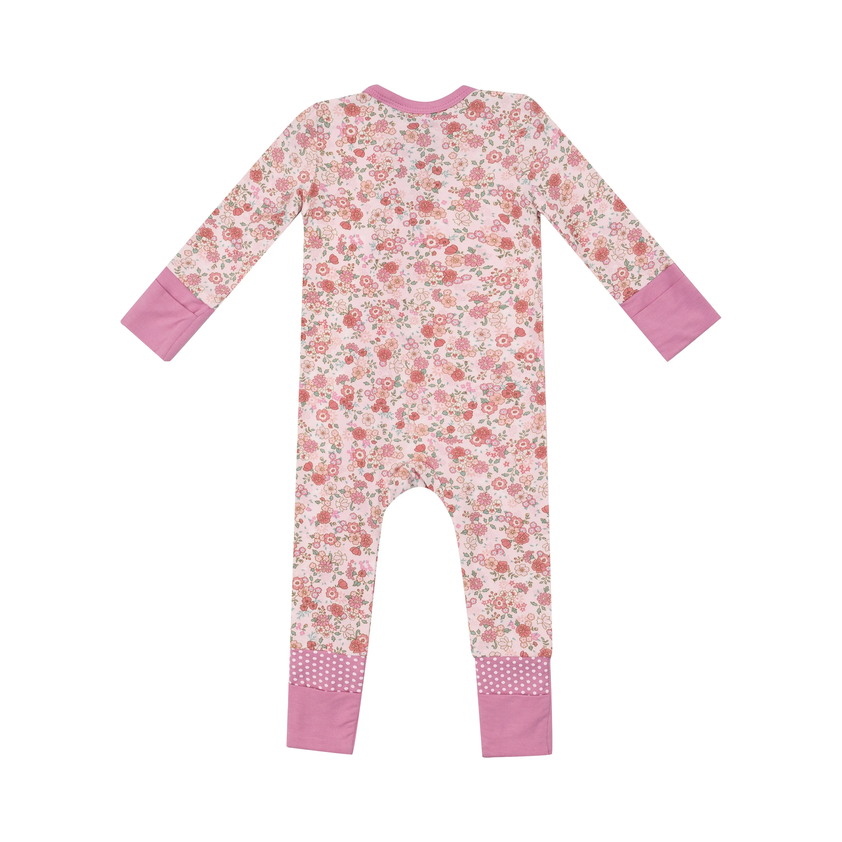 2 Way Zipper Romper - Pretty Calico