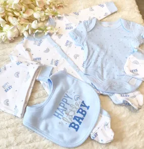 5 piece hanging gift set blue (happy little baby)