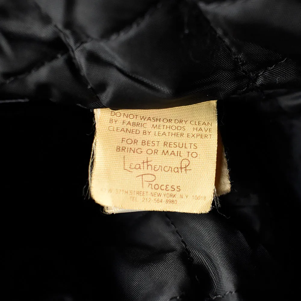 80's Leathercraft Process ライダース レザージャケット 240123H
