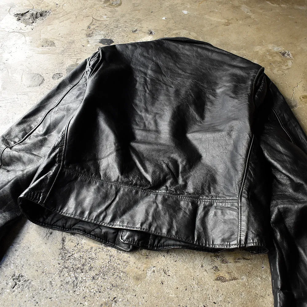 80's Leathercraft Process ライダース レザージャケット 240123H