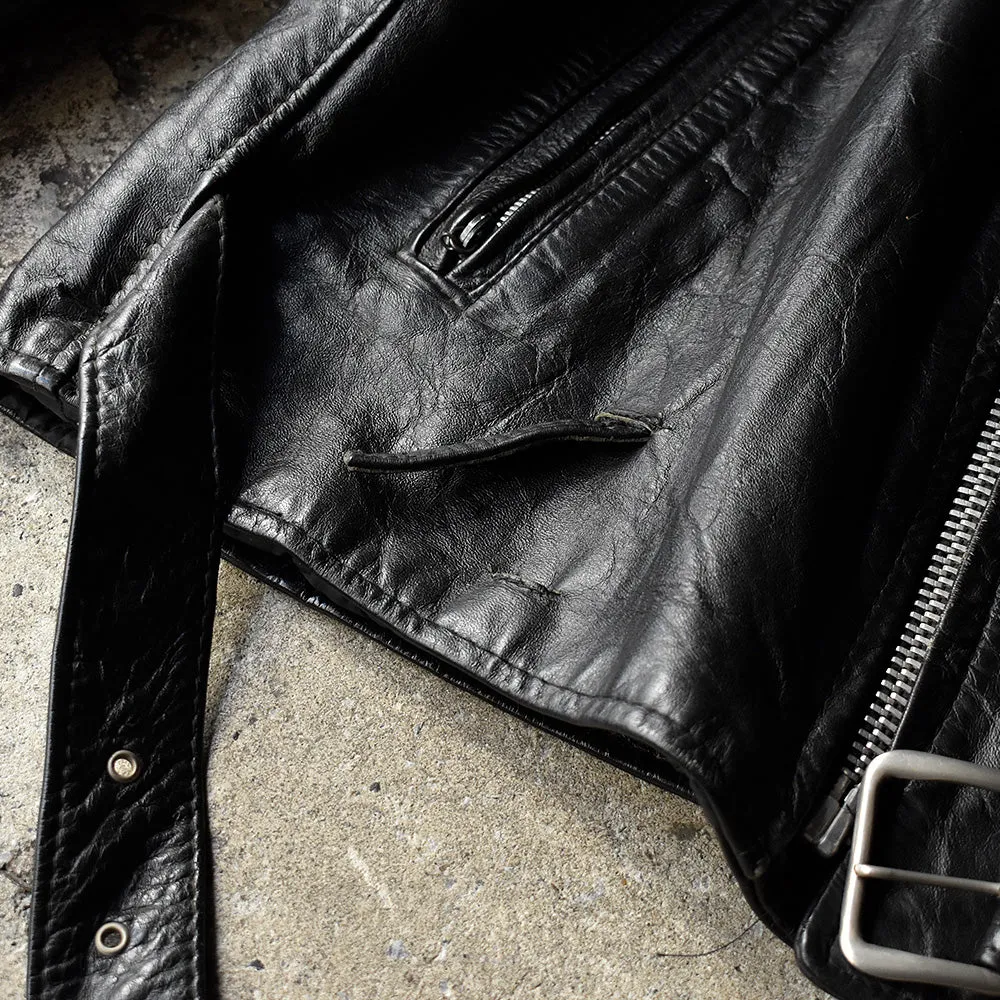 80's Leathercraft Process ライダース レザージャケット 240123H
