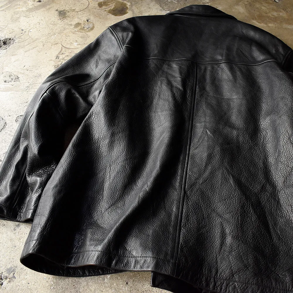 90's GUESS レザーカーコート 240216H