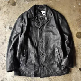 90's GUESS レザーカーコート 240216H