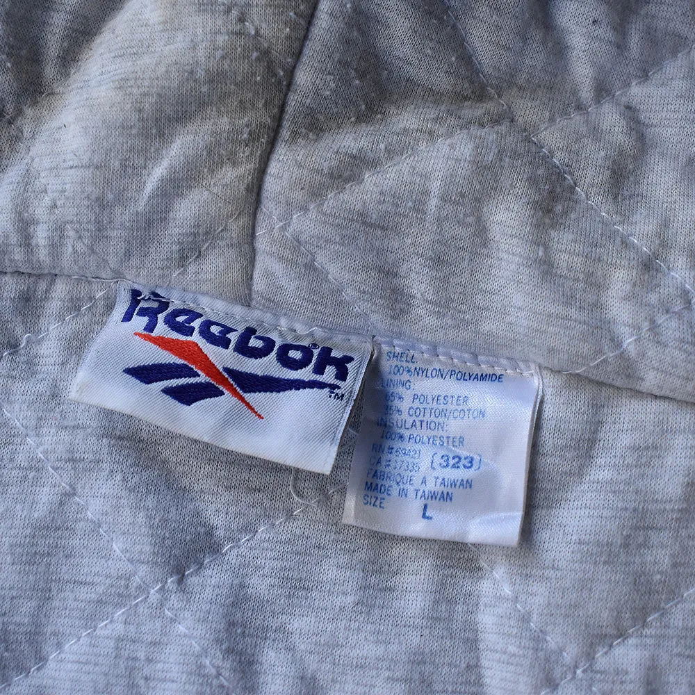 90’s Reebok ロゴ刺繍 中綿入り ナイロンジャケット 240110