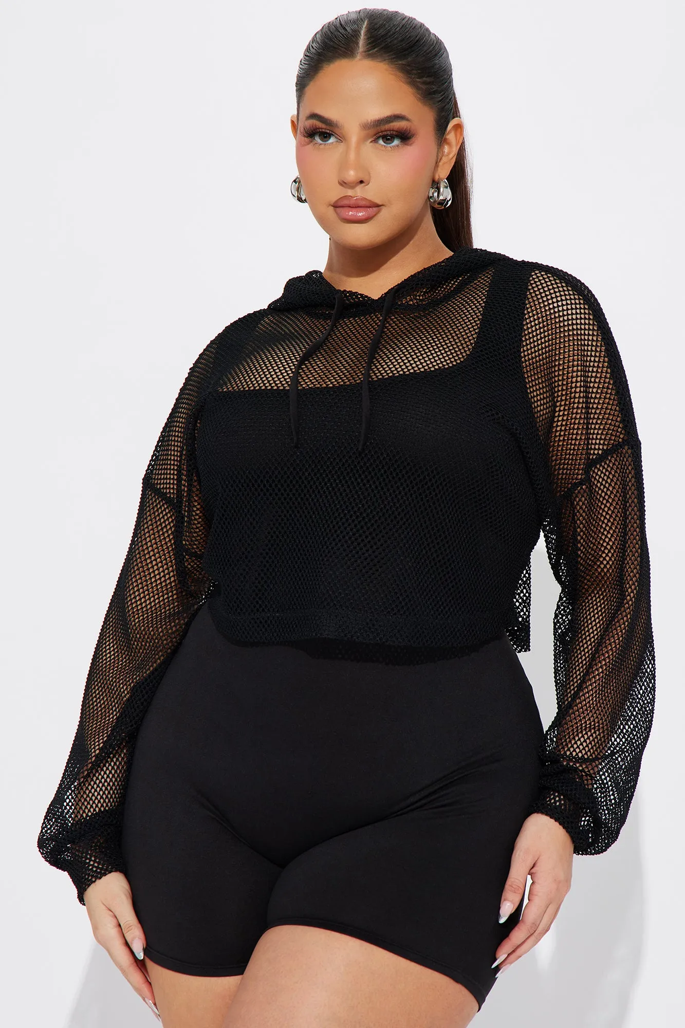All Lights On Me Romper Set - Black