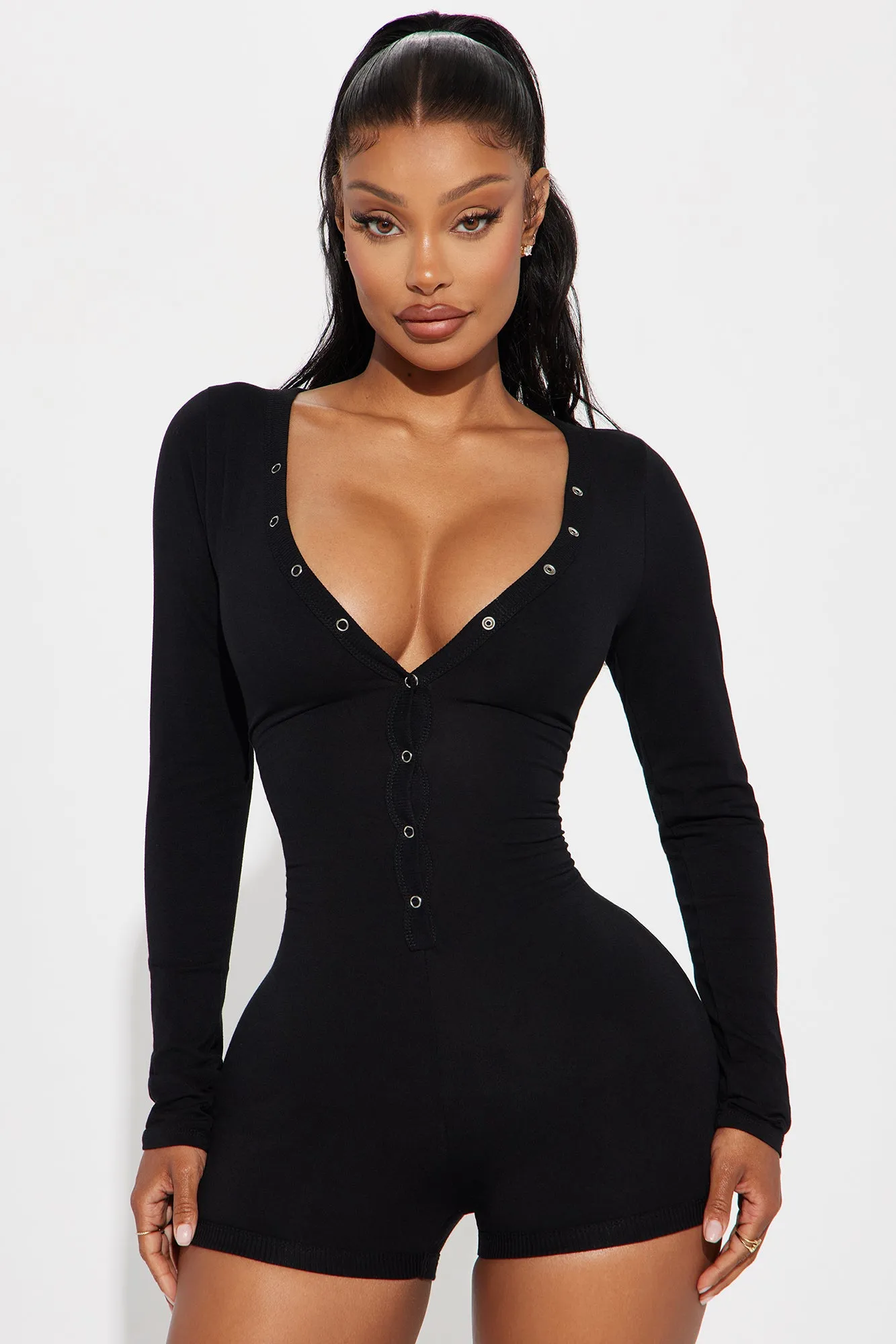 Allison Romper - Black