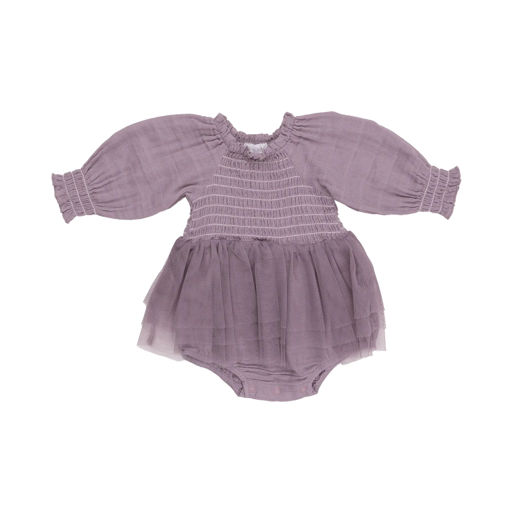 ANG Dusty Lavender Muslin Tutu Long Sleeve Bubble