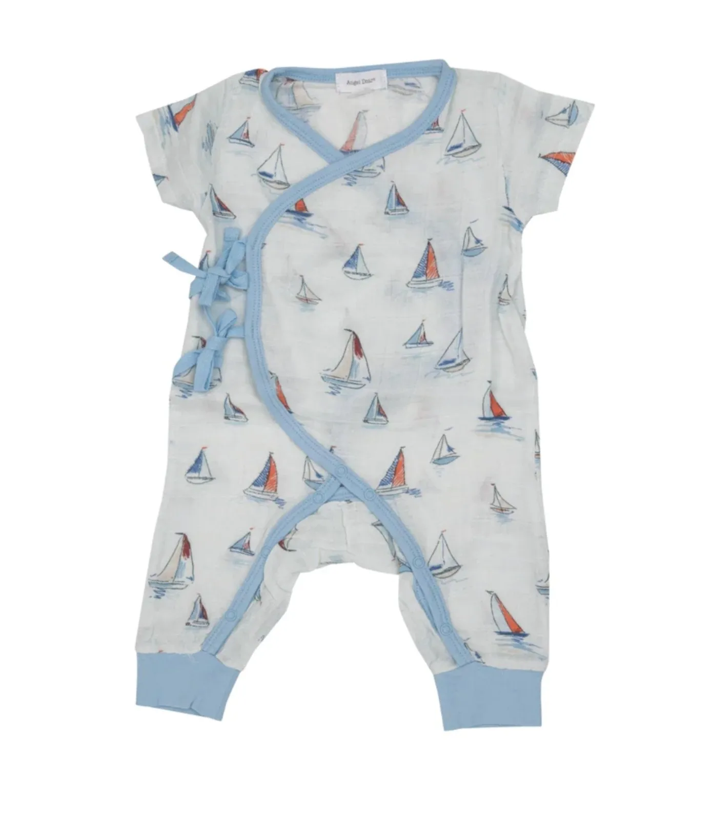 Angel Dear Baby Boys Sketchy Sailboat Wrap Coverall