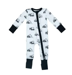 Angel Dear Baby Earth Movers 2-Way Zipper Romper Sleeper Pajamas