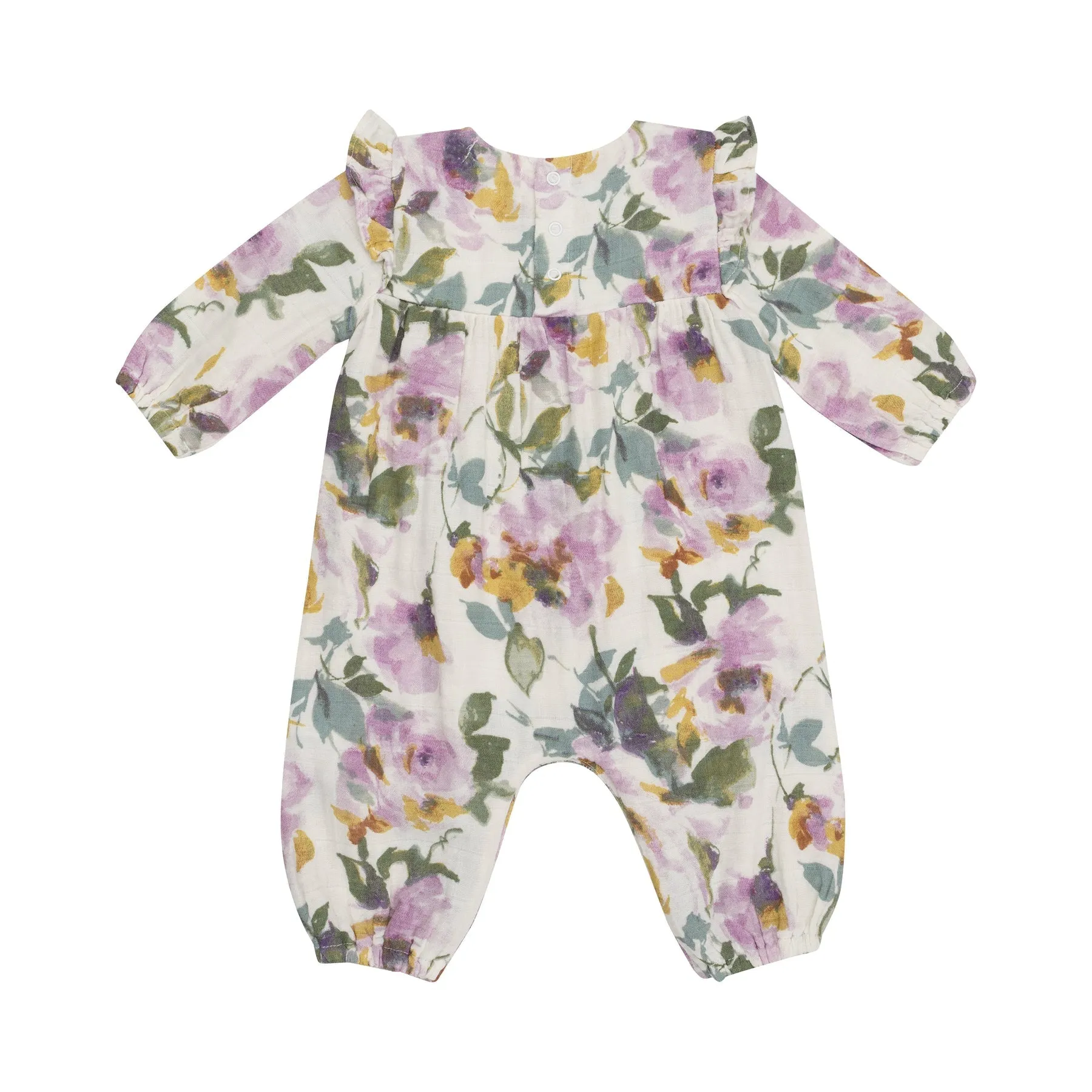 Angel Dear Muslin Ruffle Shoulder Rompers
