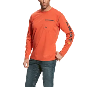 Ariat Wind and Water Resistant Rebar Workman Logo Long Sleeve Tee