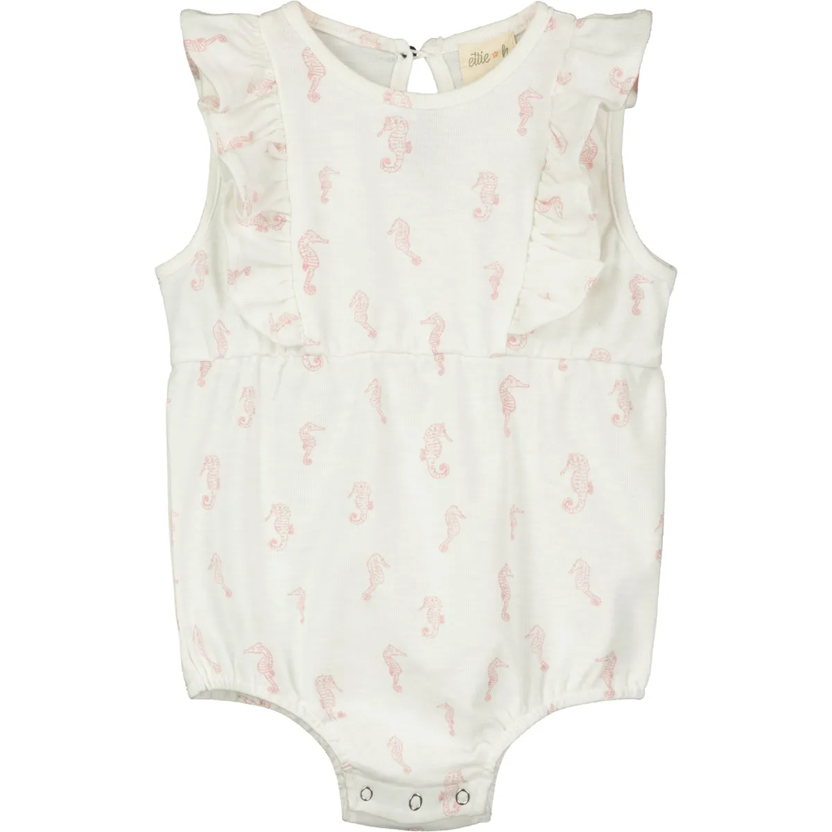 Ava Bubble in White Seahorses