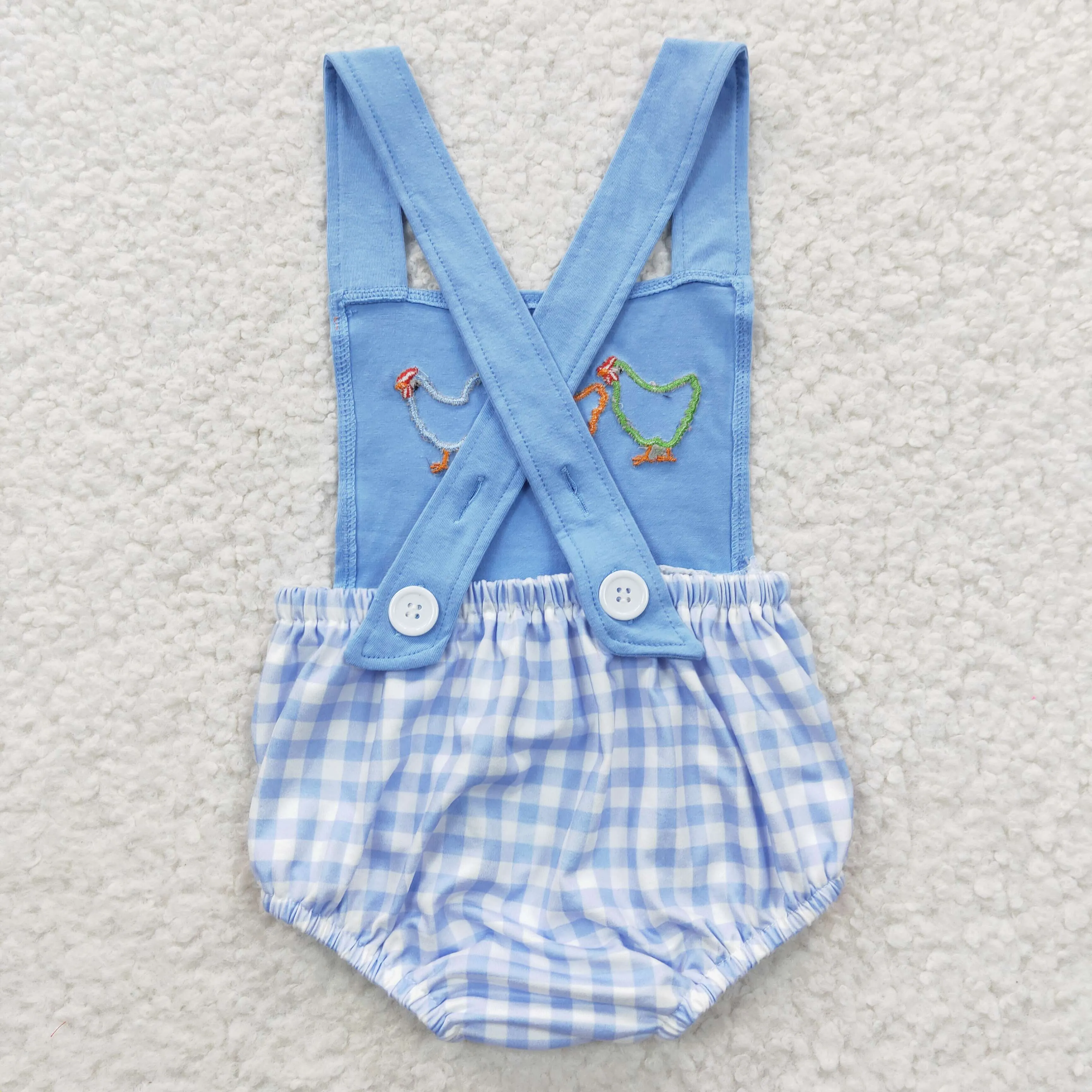 baby boys chook embroidery onesies SR0286