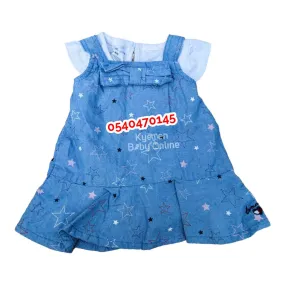 Baby Girl Pinafore Denim Dress (Tommy Hilfiger)