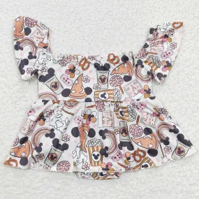 Baby Girls Romper Cartoon Off Shoulder Rompers SR0275