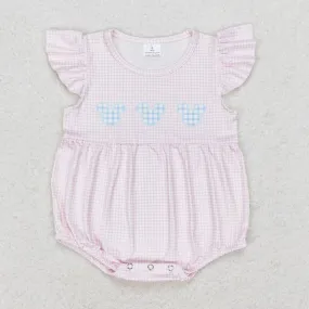 Baby Girls Rompers Cartoon Pink Flutter Sleeve Summer Rompers SR1533