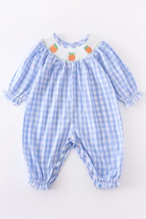 Baby Girl's Smocked Pumpkin Romper