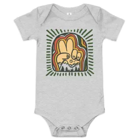 Baby Peace Mountains Extra Soft One Piece | Design by Dylan Fant