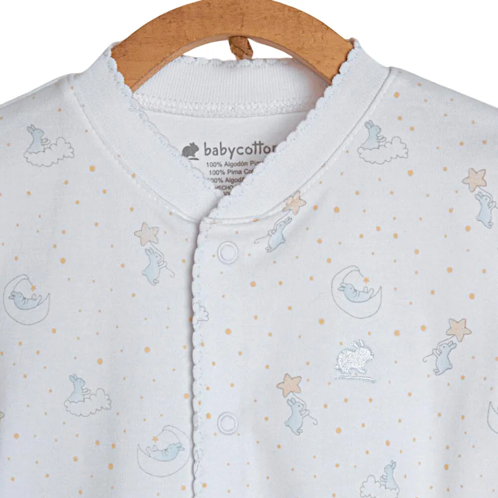 Babycottons Dreams Short Romper - Light Blue