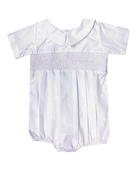 Baby's white smocked romper
