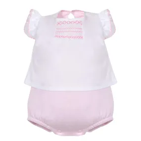 Basics - Baby Girl's Smocked Romper