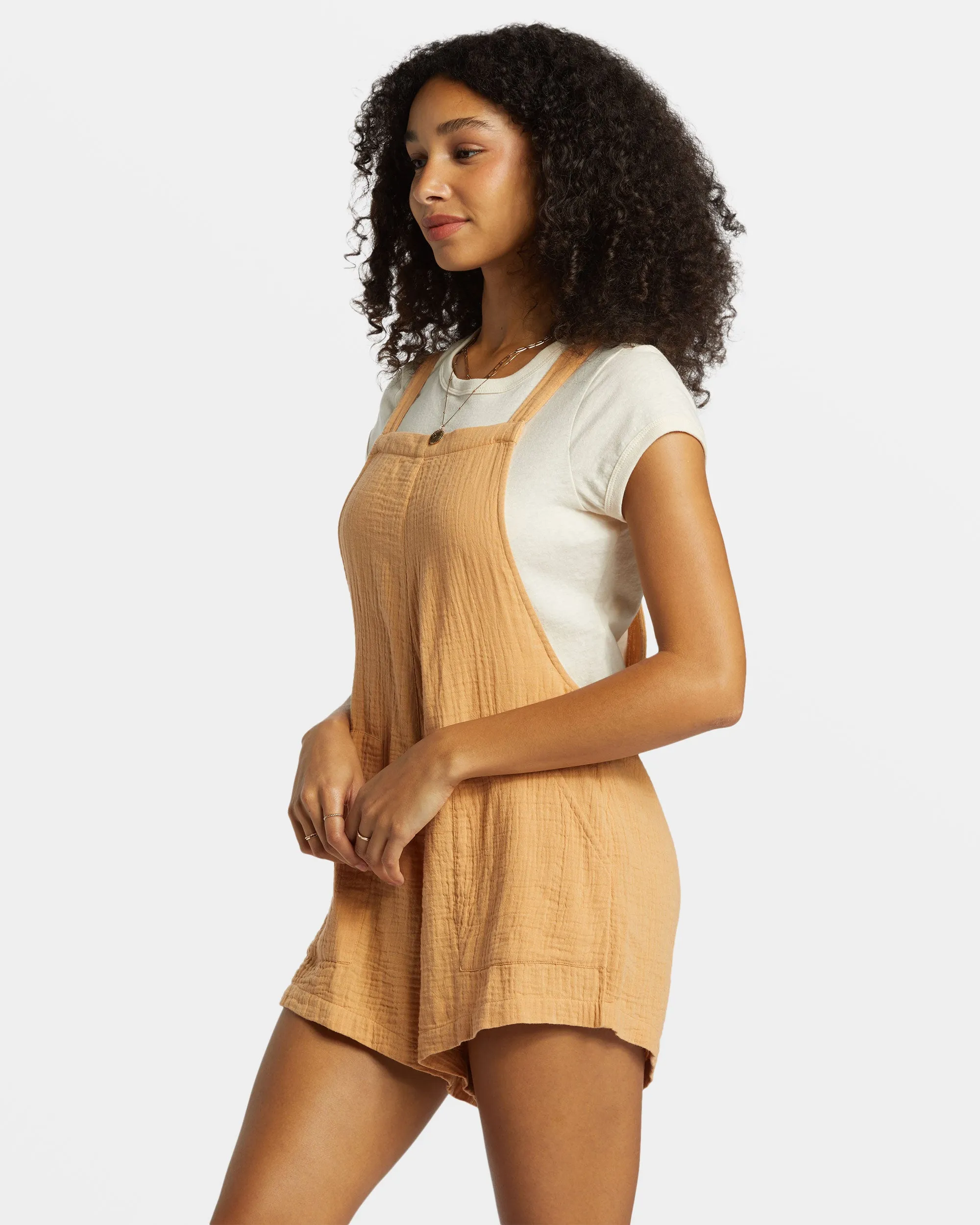 Beach Crush Romper - Baked Clay