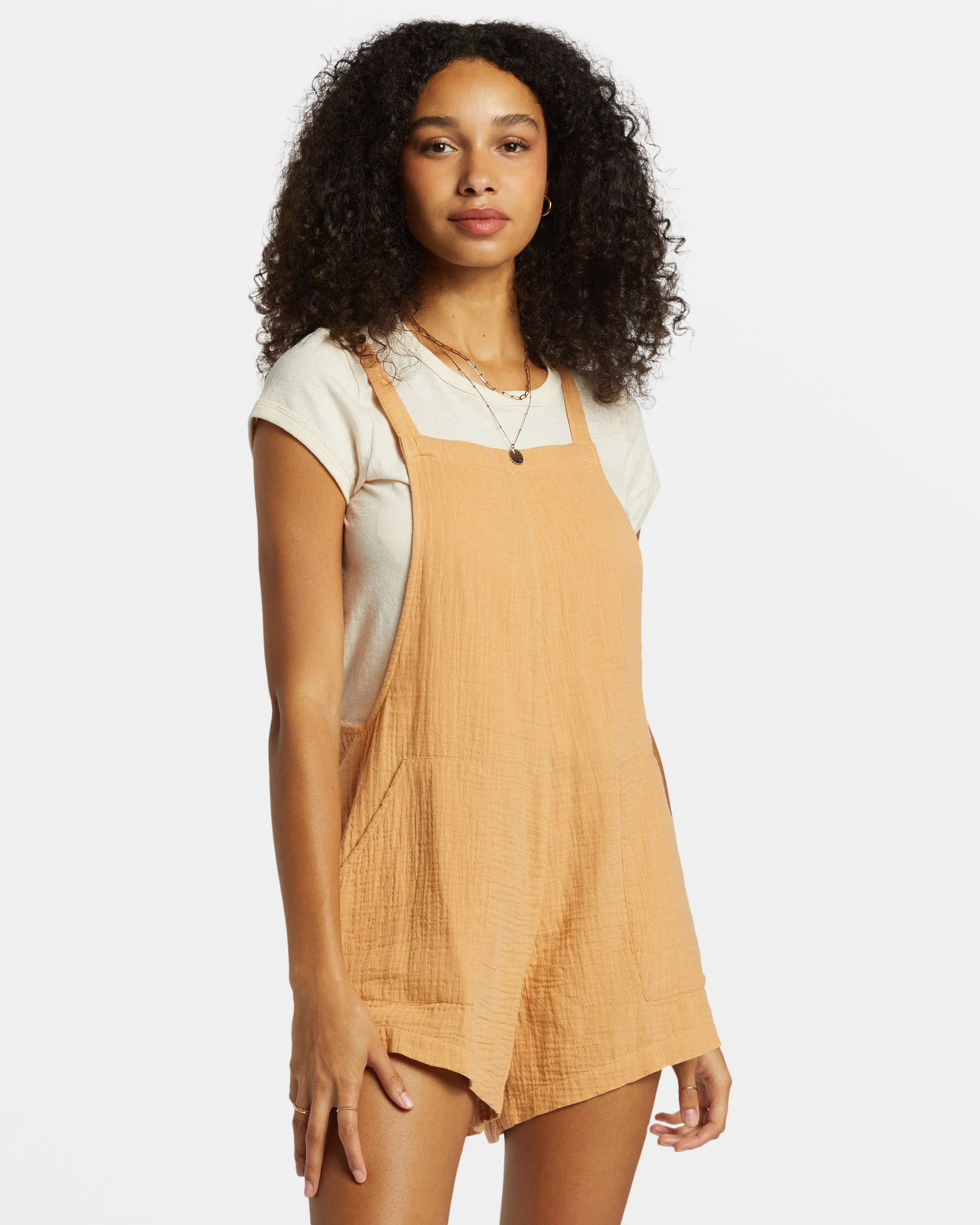 Beach Crush Romper - Baked Clay