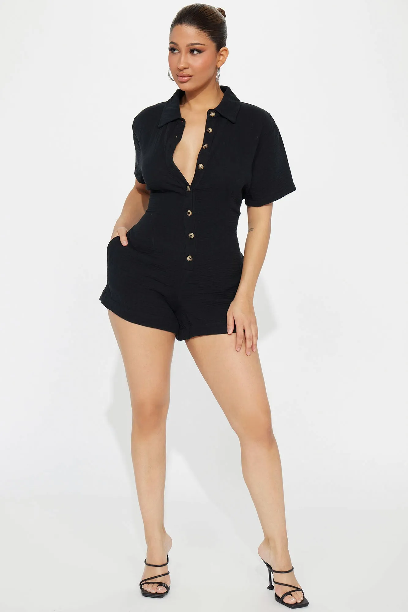 Beach Days Romper - Black