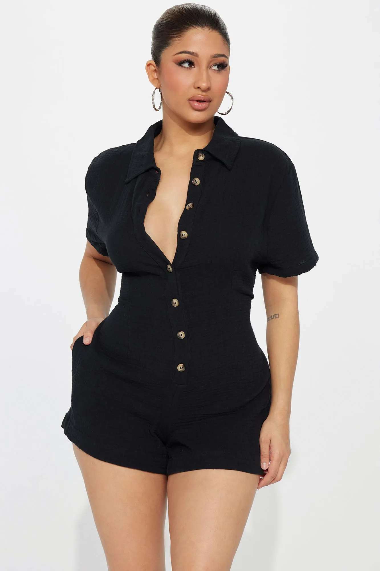 Beach Days Romper - Black