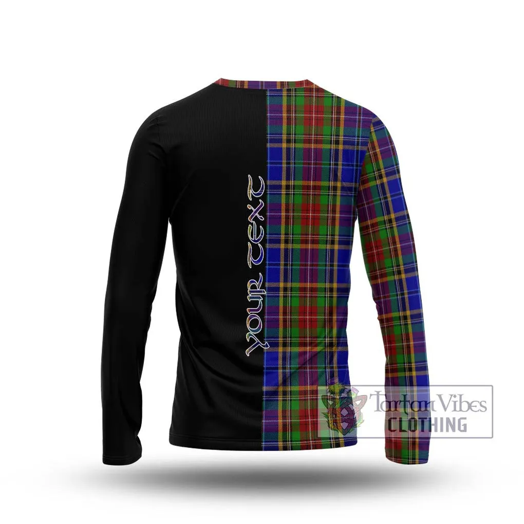 Beattie Tartan Long Sleeve T-Shirt with Family Crest and Half Of Me Style