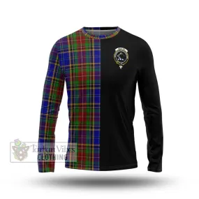 Beattie Tartan Long Sleeve T-Shirt with Family Crest and Half Of Me Style
