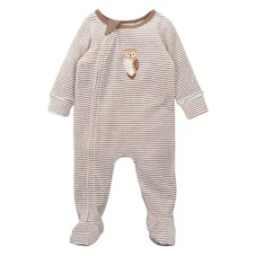 Bebe Eli Zip LS Velour Romper