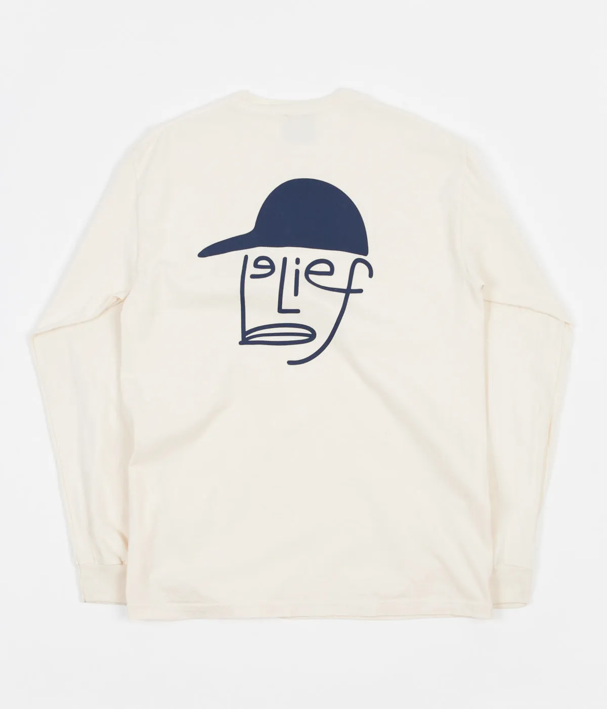 Belief Typeface Long Sleeve T-Shirt - Ivory