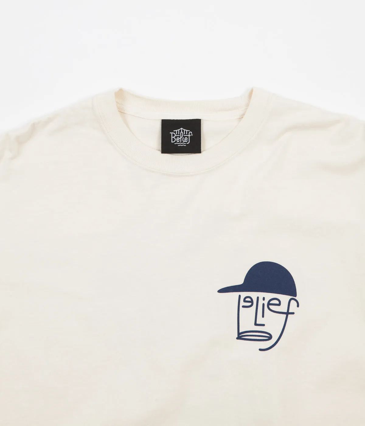 Belief Typeface Long Sleeve T-Shirt - Ivory