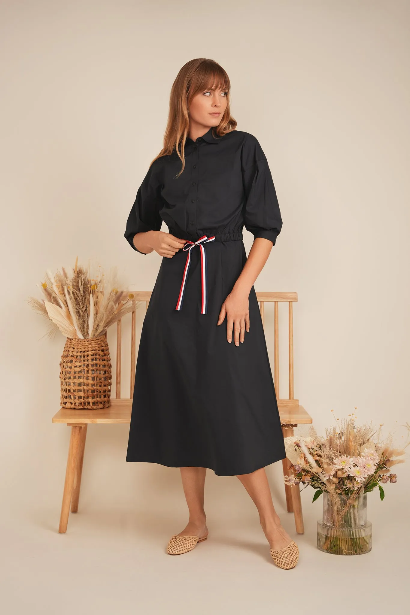 Birch Cotton Cropped Ribbon Top Jacket