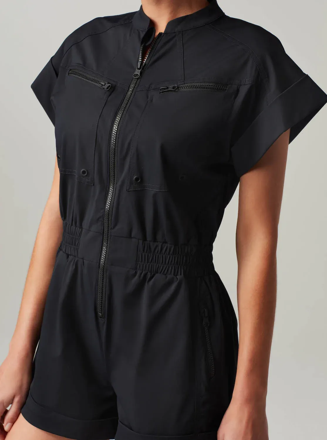 Blanc Noir Mastermind Romper - Black
