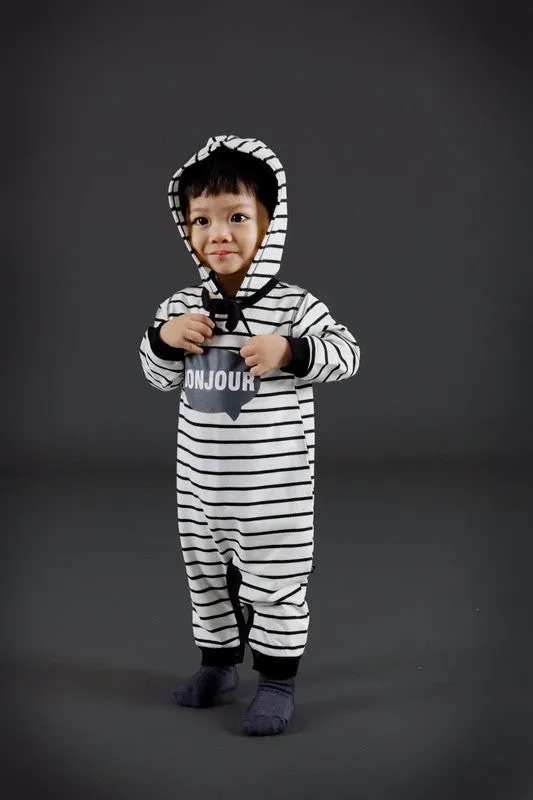 Bonjour Speech Bubble Set (Jumpsuit & Hat)