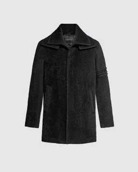 Bouclé Alpaca Double Collar Topcoat