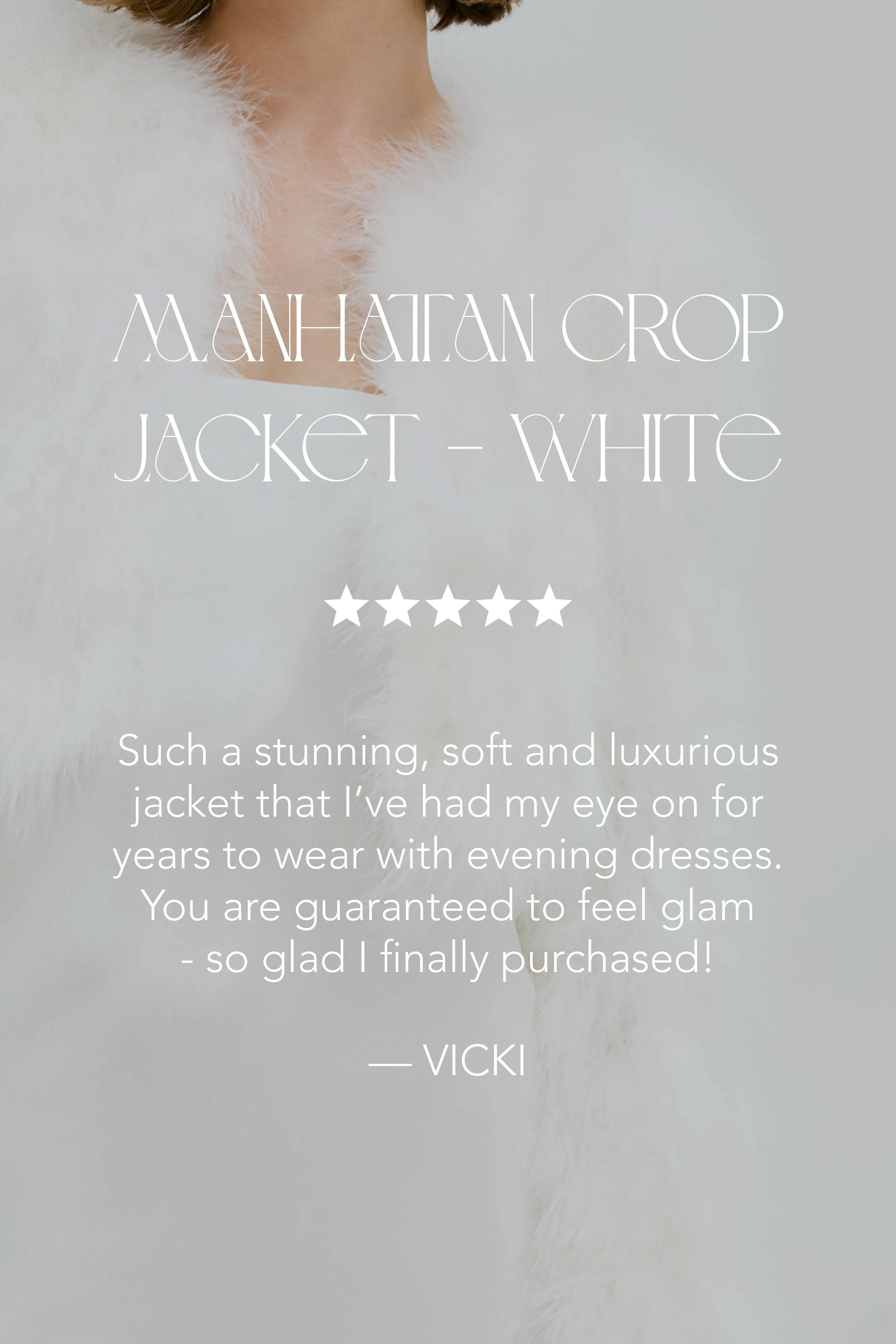 Bridal Manhattan Crop Jacket - White