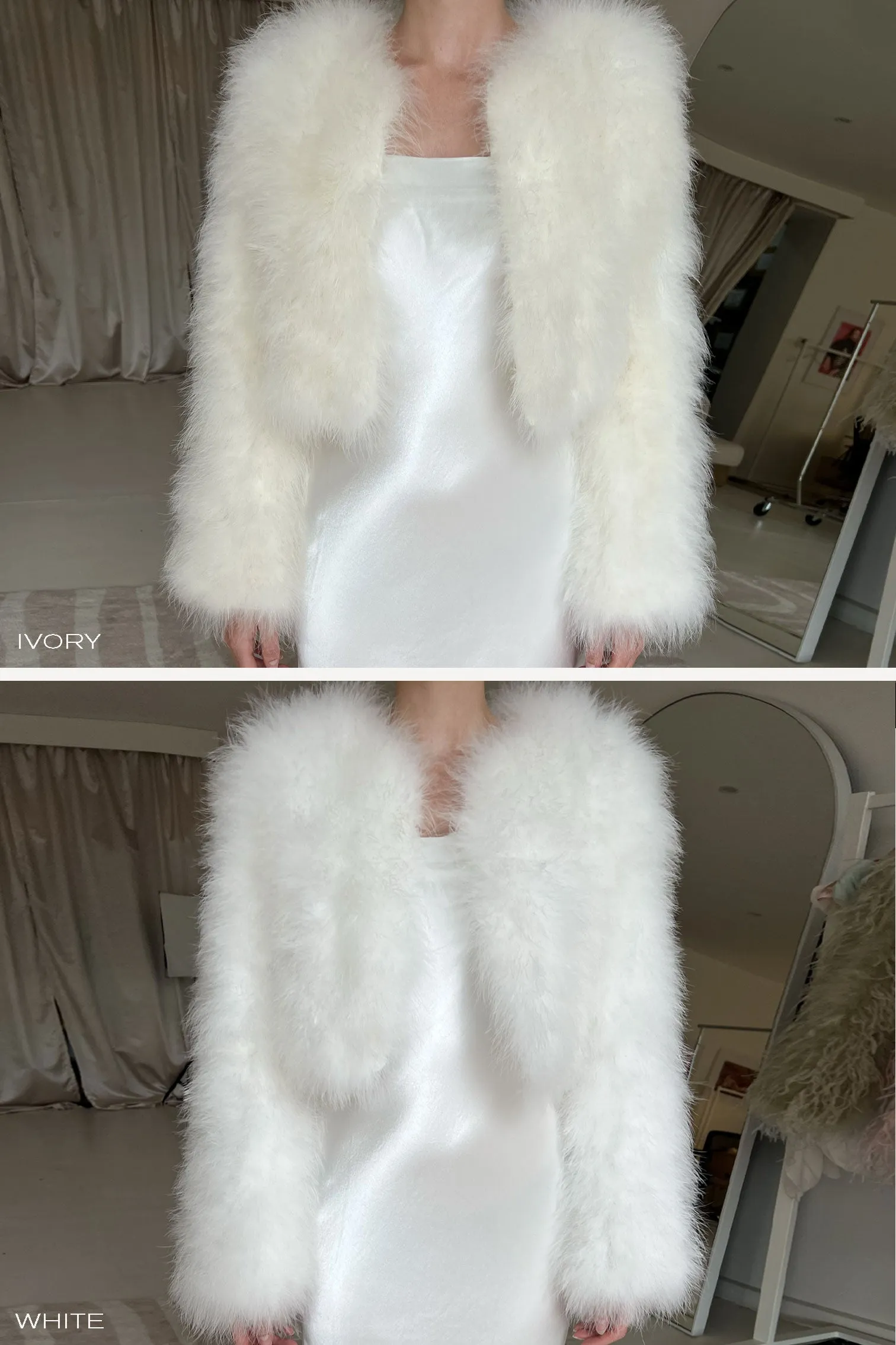 Bridal Manhattan Crop Jacket - White