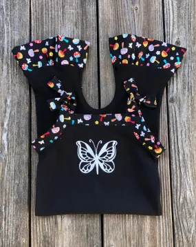 Butterfly & Mushrooms Romper